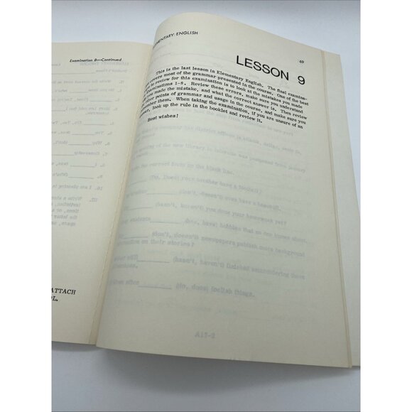 Elementary English by Charles A Ward American School Workbook 1976 Grammer - Picture 10 of 16